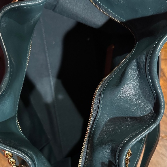 Coach Green Leather Evelyn Bag - Picture 7 of 8